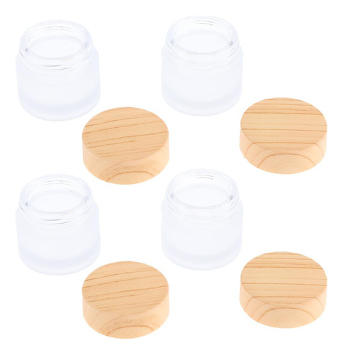 4 Piezas Botella De Maquillaje Recipientes De Crema Envase