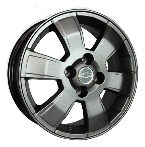 Rodas Chevrolet Montana Sport Kr R15 Aro 15 (jogo) +bicos Cor Grafite Fosco