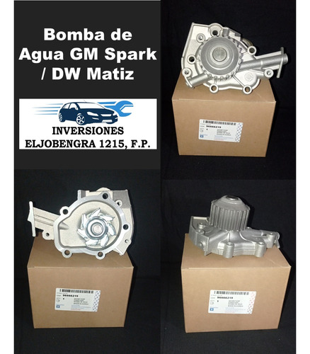 Bomba De Agua Chevrolet Spark / Daewoo Matiz