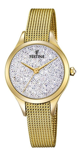 Reloj Festina De Dama Con Cristales Swarovski F20337