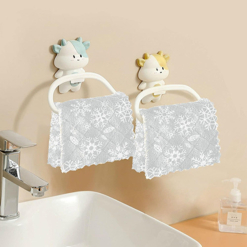 Paños De Limpieza Reutilizables De Invierno Con Copos De Nie