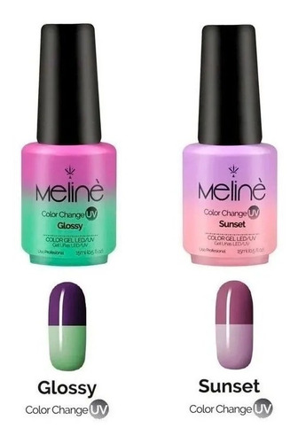 Esmalte Meline Semipermanente X3 Color Change Gel Uv/led