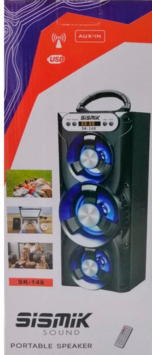 Sk-148 Sismik Sound Parlante Usb Bluetooth Inalambrico