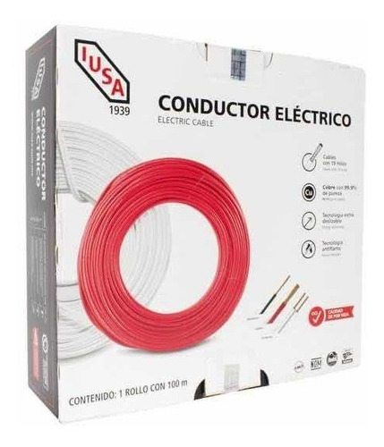 Imagen 2 de 2 de Caja De Cable Eléctrica Marca Iusa Calibre Núm. 8