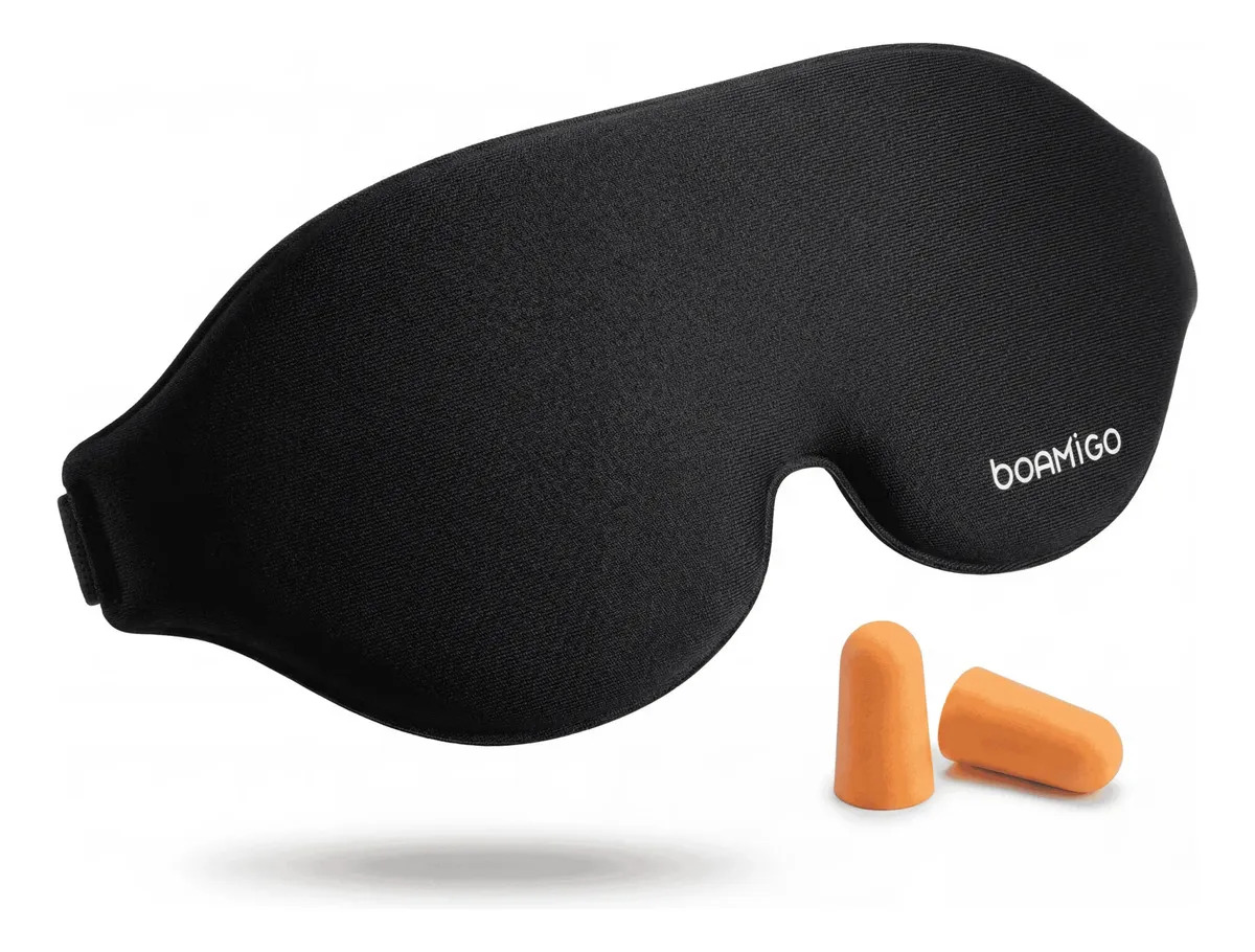 Tapa Olho Para Dormir Mascara De Dormir 3d Preto Confortável