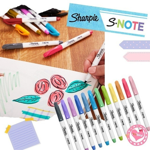Imagen 3 de 8 de Marcadores Sharpie S-note X 24 Colores Resalta/subraya