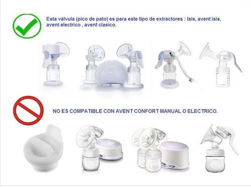 Repuesto Extractor De Leche Avent Pico De Pato De Silicona