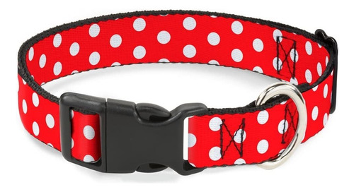 Buckle-down Breakaway Cat Collar - Minnie Mouse Polka Dots R