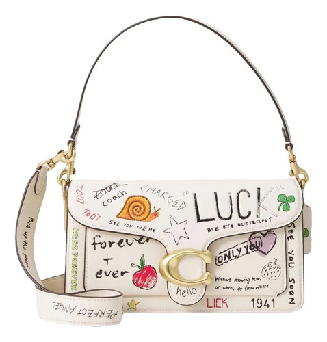 Bolsa Coach Tabby 26 Crossbody Sketch Print