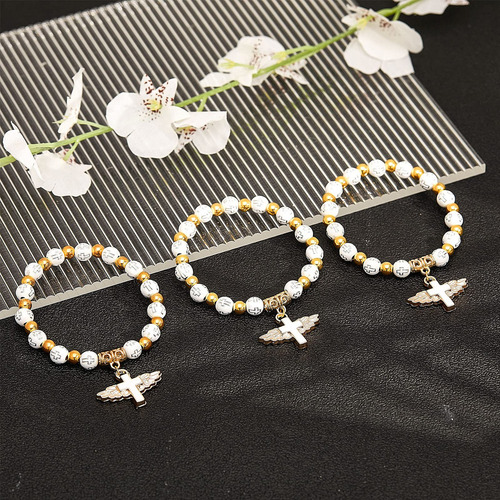 20pzs Recuerdos Para Obsequios Bautizo Con Pulseras De Cruzi