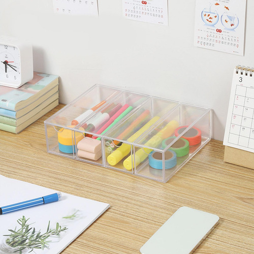 Organizador De Maquiagem Acrílico Com 4 Gavetas, Suporte