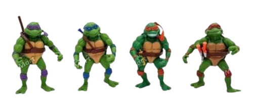 Tortugas Ninjas Set 4 Und Juguete Figuras Colección Articula