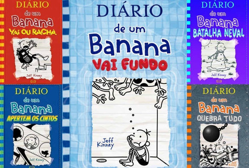 Imagem 1 de 1 de Coleção Diário De Um Banana 11 Ao 15 - Capa Dura Jeff Kinney