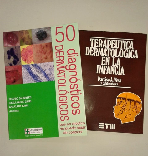 50 Diag. Dermatológicos + Terap. Dermatológica Pack: No Aplica, De Galimberti. Serie No Aplica, Vol. No Aplica. Editorial Del Hospital Italiano, Tapa Blanda, Edición 1 En Español, 2014