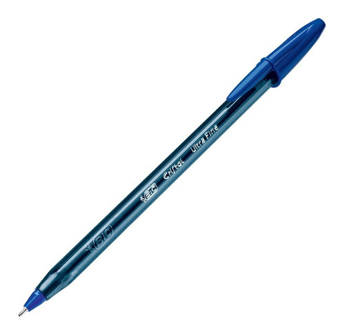 Bolígrafo Birome Bic Trazo Ultra Fino 0.7mm Azul (x20 Unid.)