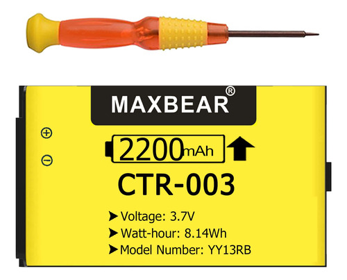 Maxbear Batera Ctr-003, (actualizada) 2200mah Li-ion Nueva B