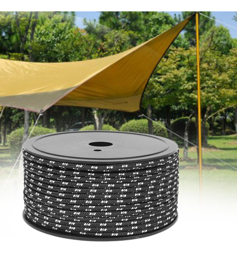 Corda Para Barraca De Acampamento, Linhas Externas De Preto