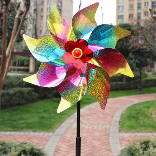 6 Hilanderos De Viento Brillantes Para Patio Y Jardín, Céspe