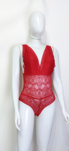 Body Sensual Vermelho Em Renda - Lingerie - Intima Delas