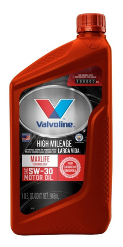 Valvoline®  Maxlife Sae 5w30 6/1 Quart