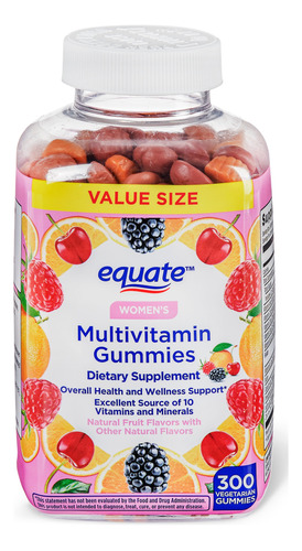 Multivitaminas Mujeres 300 Gomitas - Equate - Importado Eeuu