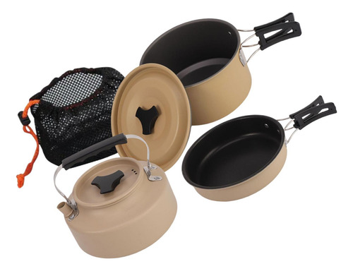 Juego De Utensilios De Cocina Para Acampar Con Bolsa De