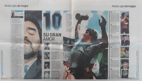 Diario Medio Siglo De Magia - 50 Años Diego Armando Maradona (Usado)
