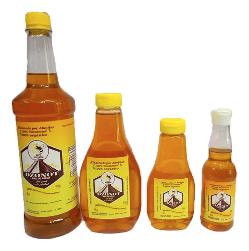 Dzonot Miel De Abeja 100% Natural 730g Yucateca 500ml 