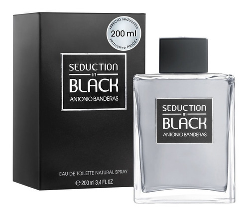 Imagen 1 de 5 de Perfume Seduction In Black 200ml Antonio Banderas Original