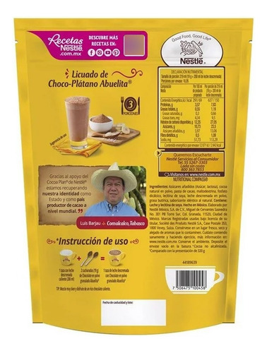 Chocolate Abuelita Granulado 360 G 6 Pzas