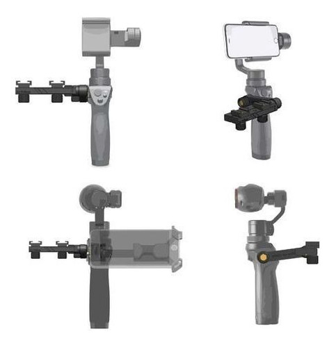 Suporte Universal Para Microfone E Led Na Dji Osmo 1 Pt02