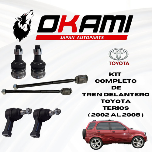 Kit Completo De Tren Delantero Toyota Terios (2002 Al 2008).