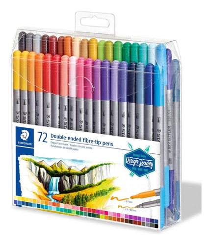 Staedtler 72 Rotuladores Plumon Marcador Doble Punta Twintip
