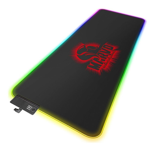 Imagen 2 de 3 de Mouse Pad gamer Marvo G45 Scorpion de goma y tela xl 305mm x 800mm x 4mm negro
