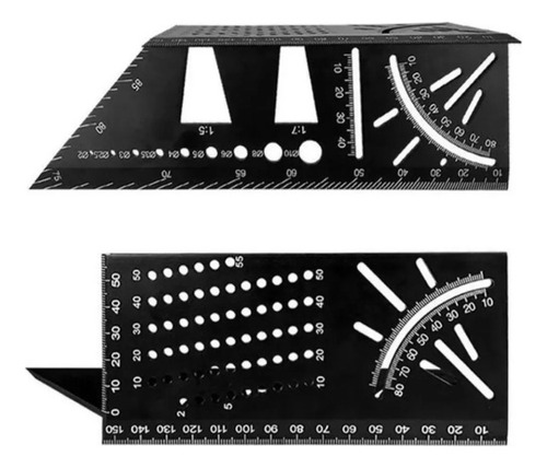 Escuadra Angulo Multifuncional Carpinteria Regla Ruhlmann