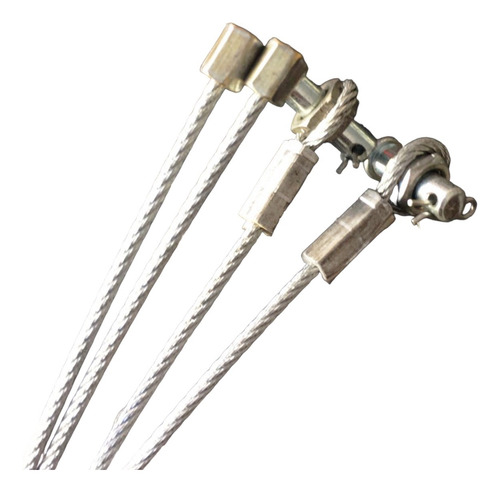 Cables De Acero Para Cortina Puerta Caja Seca 2 Piezas