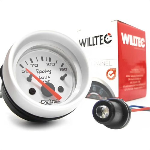 Termômetro Elétrico De Água Fundo Branco 50-150 52mm Willtec