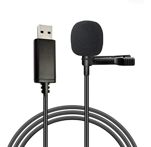 Microfono Con Ficha Usb Solapa Para Notebook Pc