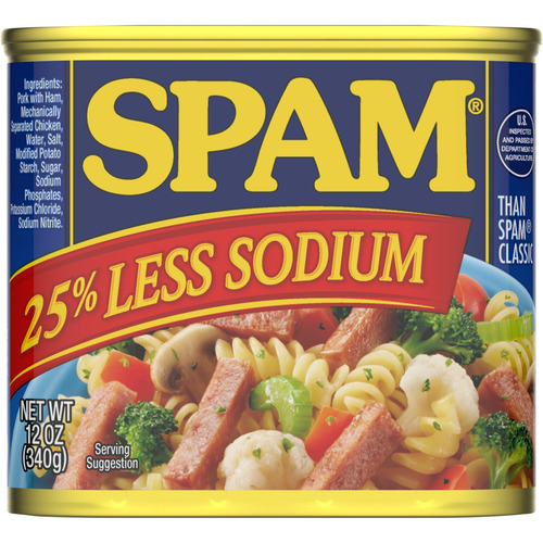 Spam Menos Sodio 340 Gramos Paquete De 12 Unidades