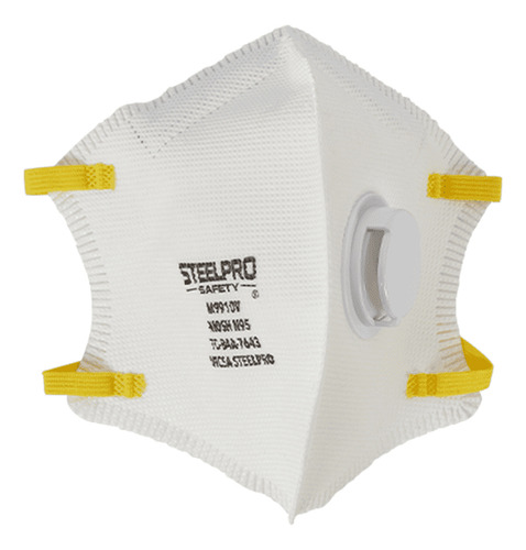 Mascarilla Plegable Con Valvula N95 M9910v Blanca