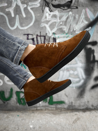 Botas Botitas De Cuero Gamuza Chavito De Hombre Libertarios