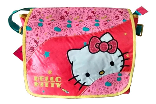 Mochila Hello Kitty Tipo Bolsa Nueva Y Original Sanrio Rosa