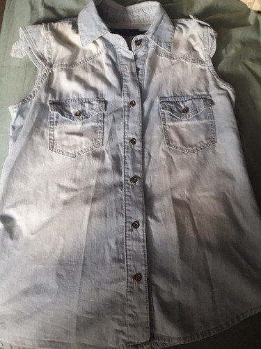 Camisa Jean Sin Mangas Estancias Chiripa