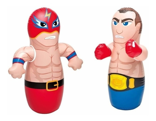 Muñeco Tentempie Inflable Intex 44672 Luchador O Boxeador