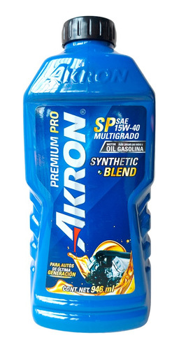 Aceite 15w40 Semi Sintetico Akron