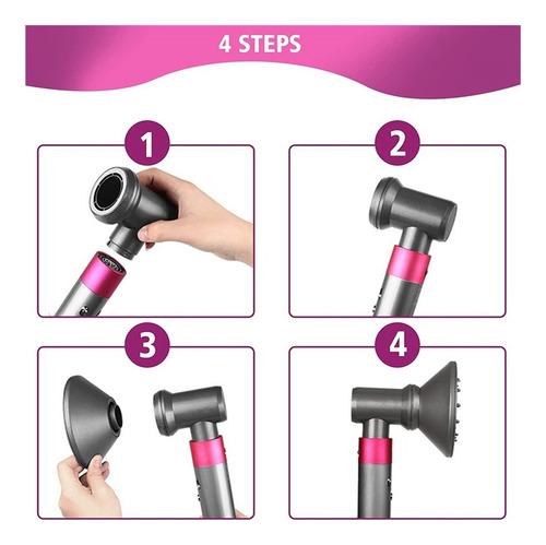 . Difusor Y Adaptador For Styler Dyson Airwrap, Gira Tu Airw