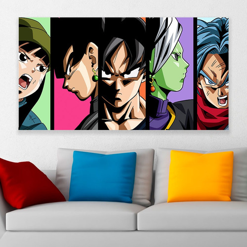 Cuadro Decorativo Dragon Ball Super Personajes 2 Art 80x50cm