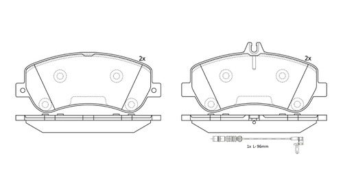 Pastillas Delanteras Mercedes Benz Glk 350 2008 - 2015