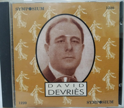 David Devries  1881 . 1936 Cd Made In England 