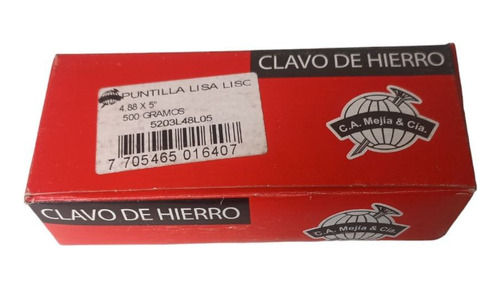 Clavo De Hierro 5  X 4.88mm (calibre 6) 500grs